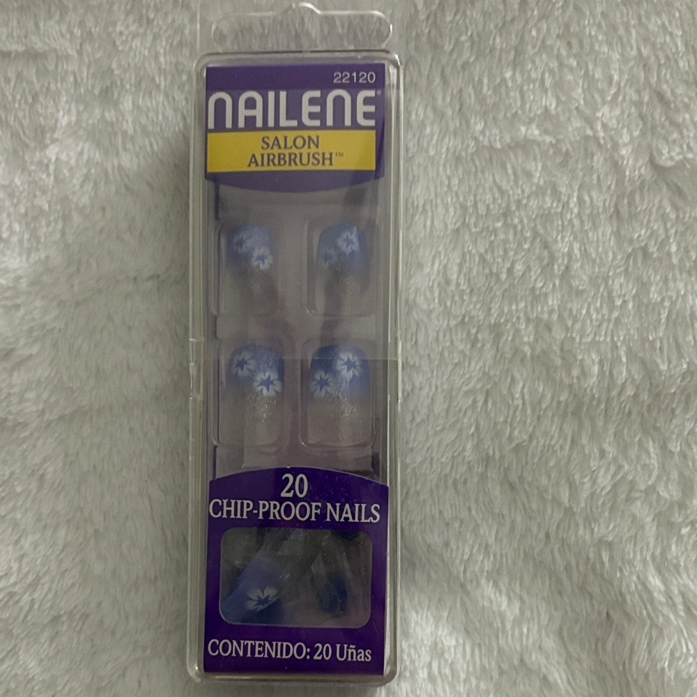 Salon Airbrush Chip-Proof Nails - Blue